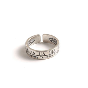 Simple slogan ring